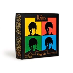 Beatles Happy Socks 4 piece gift box New in box Limited edition